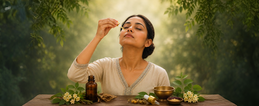 Migraine, Sinus, and Brain Fog — How Panchgavya Nasya Works Through the Nose to Heal the Head
