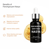 Panchgavyam Nasya (Nasal Drops) | Ayurvedic Nasya for Migraine Treatment, Headache Relief, Better Sleep Sinus Medicine & Insomnia Treatment